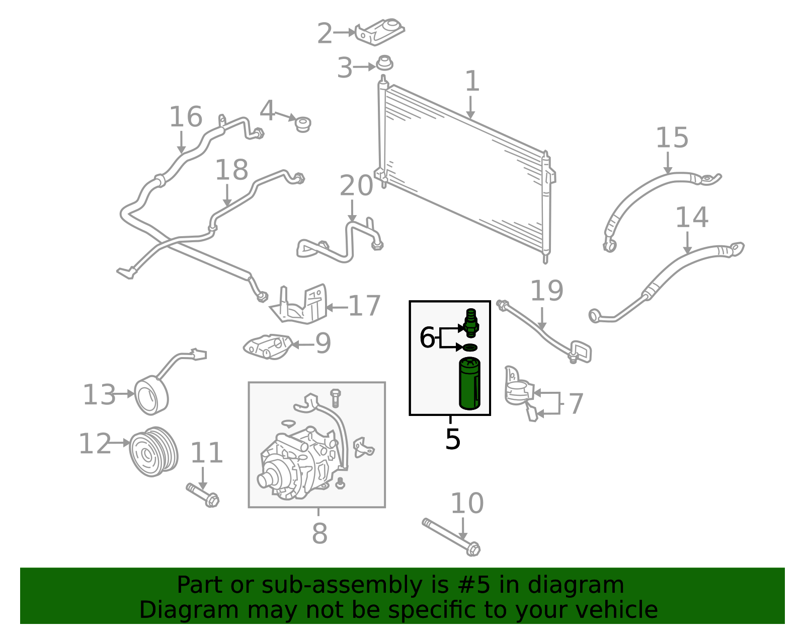 80351-S2A-901 - 2004-2009 Honda S2000 - Receiver | Genuine Honda Parts