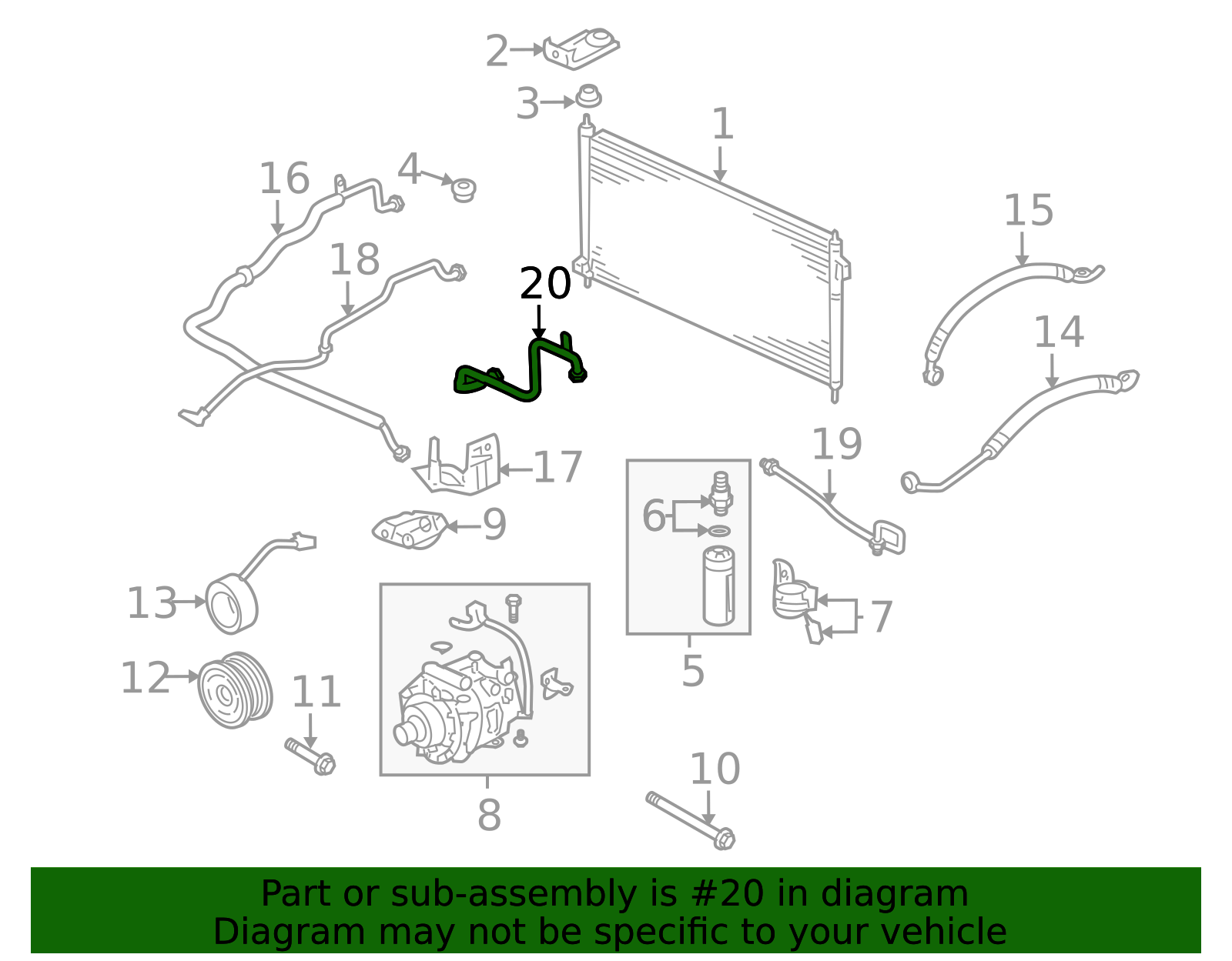 2004-2009 Honda S2000 AC Line 80331-S2A-901 | Honda Factory Parts