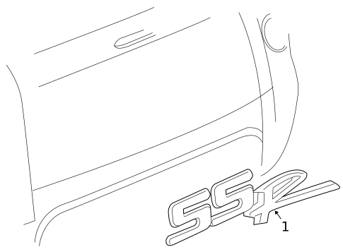 Exterior Trim - Tail Gate for 2005 Chevrolet SSR #0