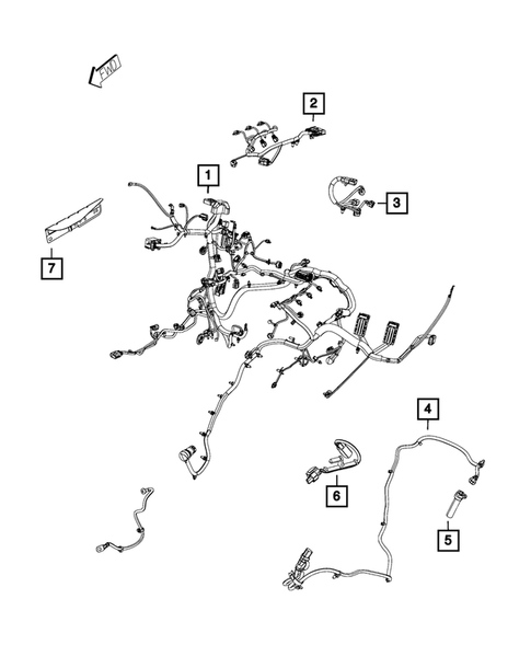 Wiring-Powertrain for 2017 Ram 1500 #0