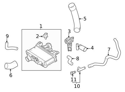 Intercooler for 2025 Toyota Mirai #0