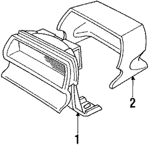 High Mount Lamps for 1991 Dodge Spirit #0