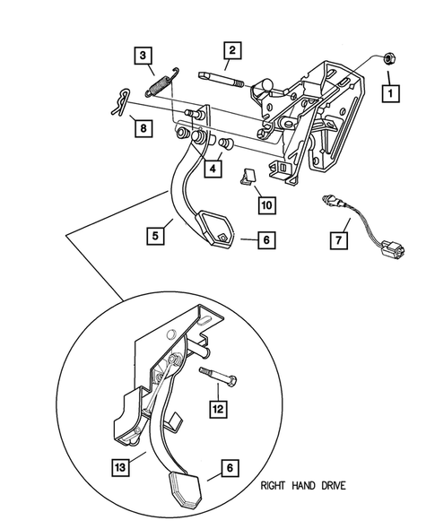 Clutch Pedals for 2001 Chrysler PT Cruiser #0