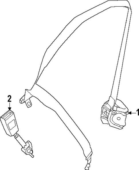 Seat Belt for 2022 Mercedes-Benz SL55 AMG #0