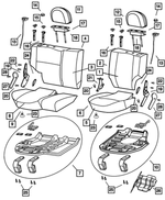 WN551AZAA - : Rear Seat Cushion for Mopar Image