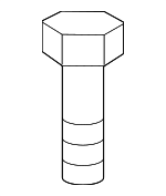 1125006166B - Body: Bumper Cover Screw for Hyundai Image