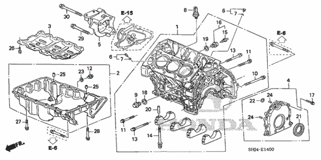 Cylinder Block - Oil Pan (1) for 2005 Honda Odyssey #0
