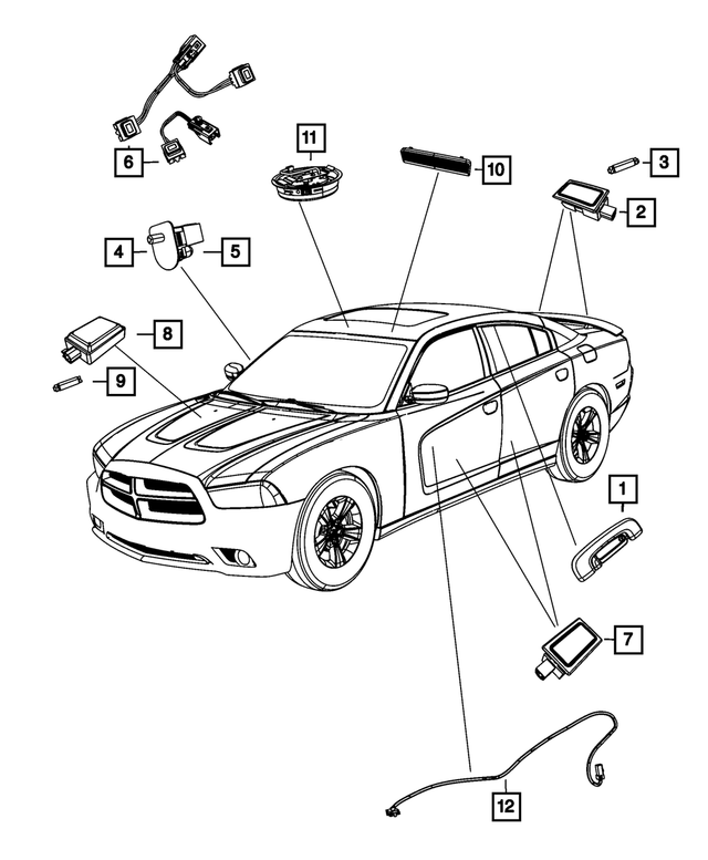 68416926AB - Electrical: Courtesy Lamp, Right &amp; Left for Mopar Image