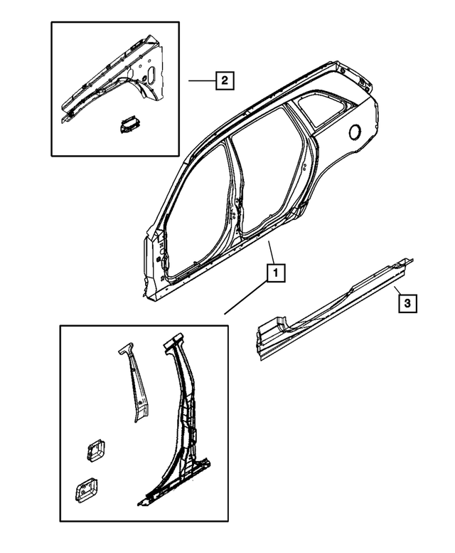 5054008AC - Body Sheet Metal Except Doors: Front Fender Shield Beam, Right for Mopar Image image
