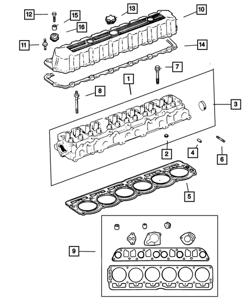 Cylinder Head for 2001 Jeep Cherokee #0
