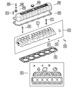 53010334 - Engine 4.0L Six Cylinder: Cylinder Head for Jeep: Cherokee, Grand Cherokee, Wrangler Image