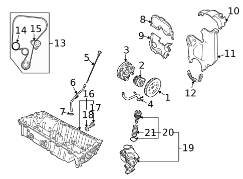 Engine Parts for 2005 Volvo S40 #1