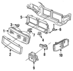 16515705 - Electrical: Lens &amp; Housing for Oldsmobile: Cutlass, Cutlass Supreme Image