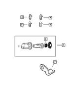 68011560AA - Body Sheet Metal Except Doors: Deck Lid Lock Cylinder Lever for Mopar Image