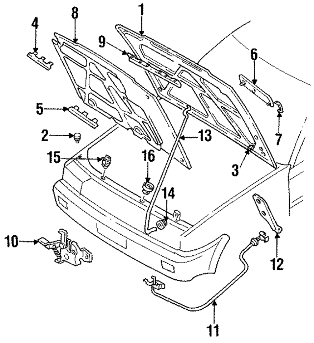 6540038E00 - : Hinge Assembly for Nissan Image
