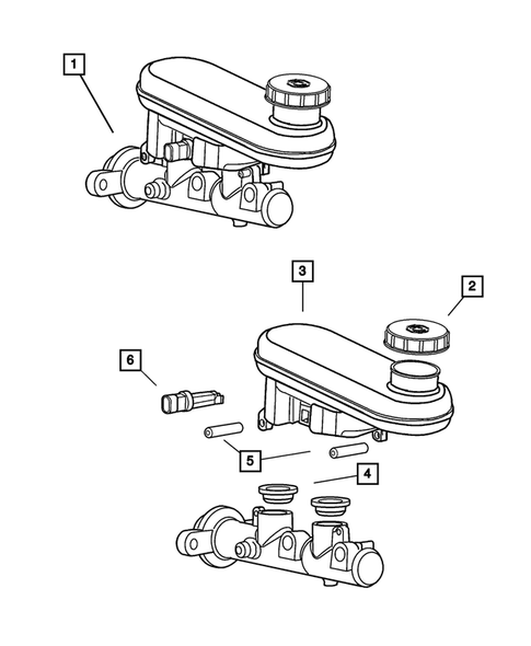 Brake Master Cylinder for 2003 Chrysler Concorde #0