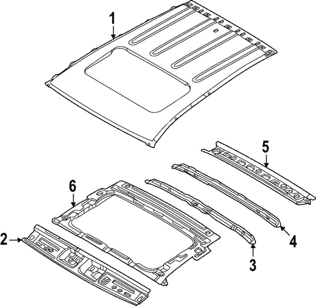 67111K5050 - : Roof Panel for Hyundai Image