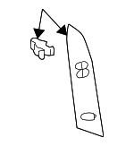 55412AE021 - : 2006-2010 Toyota Sienna - Radio Trim for Toyota: Sienna Image