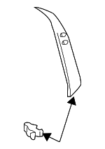 55413AE020 - : 2004-2005 Toyota Sienna - Radio Trim for Toyota: Sienna Image