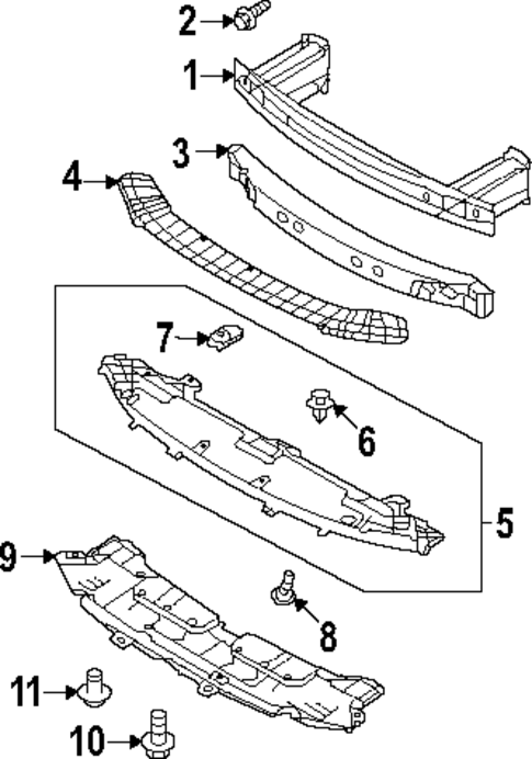 Bumper & Components - Front for 2024 Subaru BRZ #1