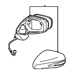 8794053401J0 - Body: Mirror Assembly for Lexus: IS250, IS350 Image