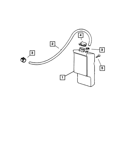 Tank, Coolant Engine for 2002 Jeep Wrangler #0