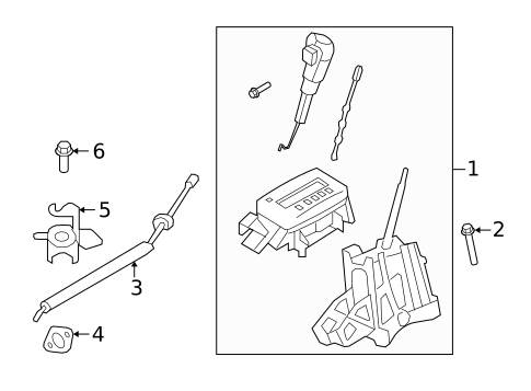 Shifter Housing for 2009 Mercury Mariner #1