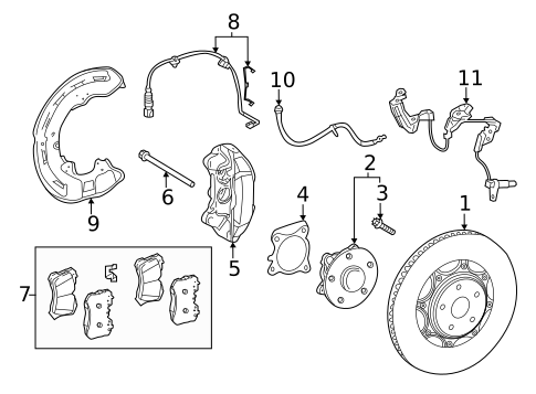 Anti-Lock Brakes for 2019 Lexus LS500 #0