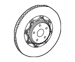 4351250260 - : Rotor for Lexus: LS460, LS500, LS500h, LS600h Image