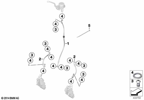 Brake Lines for 2014 BMW-Motorrad R 1200 R #5