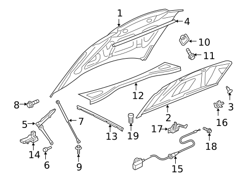 Hood & Components for 2005 Chrysler 300 #0