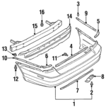 MR926548B - Body: Bumper Cover for Mitsubishi Image