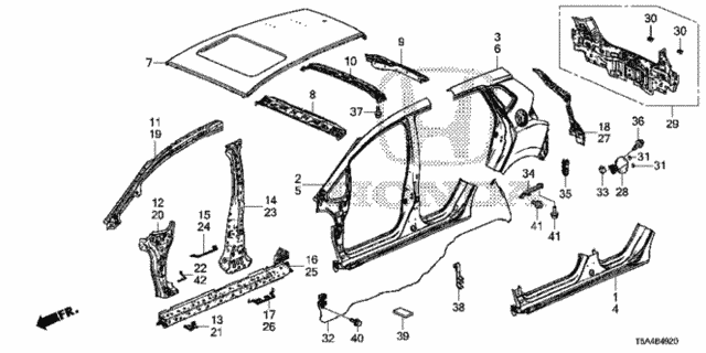 Outer Panel - Rear Panel for 2016 Honda Fit #0