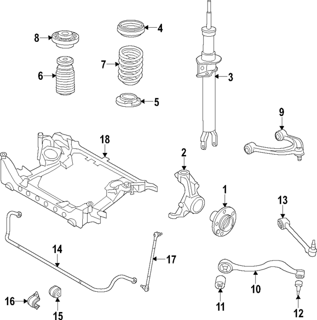 31336794641 - Suspension: Coil Spring for BMW Image