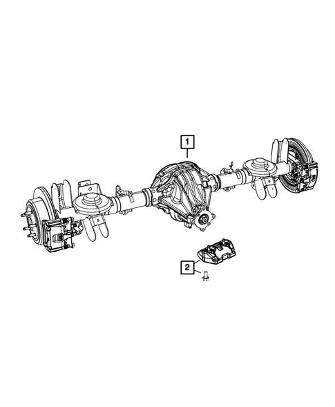 Rear Axle Assembly for 2008 Dodge Nitro #0