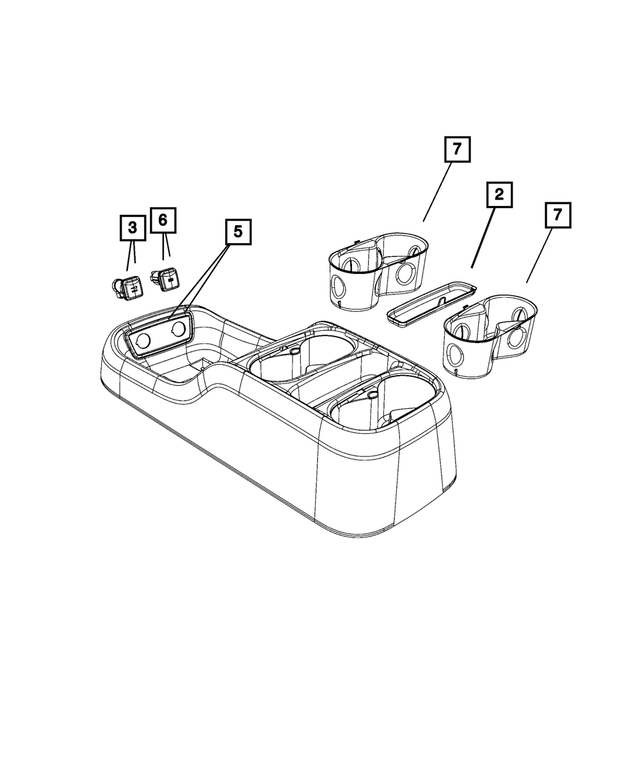 5RK001X9AE - Interior Trim: Floor Console for Mopar Image image