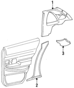 F5AZ5452019AAV - Body: Upper Quarter Trim for FORD Image