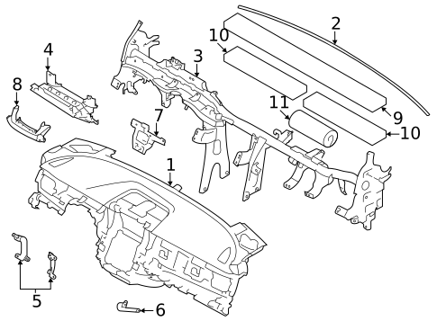 Instrument Panel for 2024 Subaru Outback #0