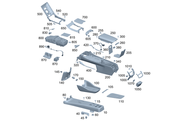 9907006 - Instrument Panel/Center Console/Linings: Pan Head Screw W Collar for Mercedes-Benz Image image