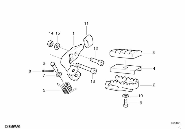 46712345269 - Frame and Mounting Parts: Holder -  for BMW-Motorrad Image