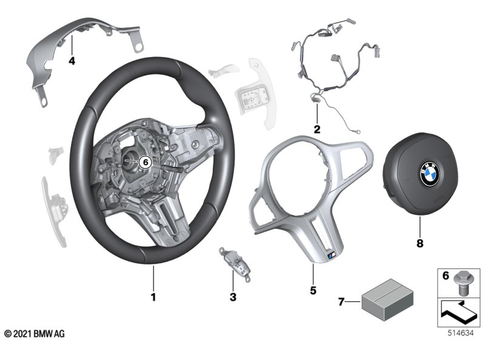 Steering Wheel for 2021 BMW M5 CS #0