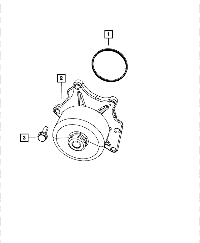 5037164AB - Cooling: Water Pump for Mopar Image