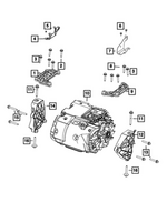 68548941AC - High Voltage Powertrain Systems: Frame Rail Bracket, Right Side for Mopar Image