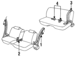 12399616 - Electrical: Belt &amp; Retractor for GM Image