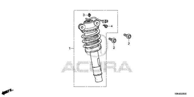 Front Shock Absorber for 2017 Acura NSX #0