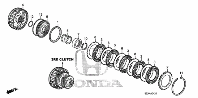 AT Clutch (3rd) for 2012 Honda Pilot #0