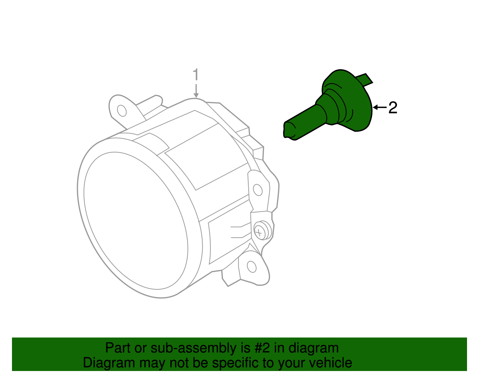Fog Lamp Bulb - Porsche (N-105-297-01)