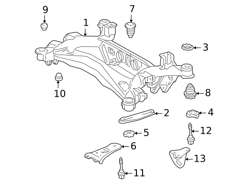 Suspension Mounting for 2001 Lexus IS300 #0