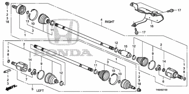 Driveshaft (MT) for 2012 Honda Fit #0