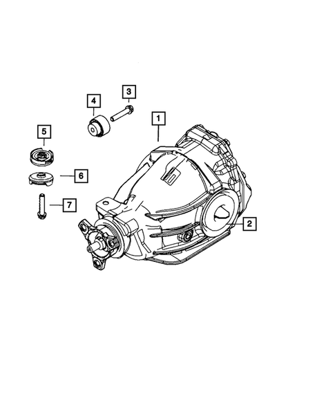 Rear Axle Assembly for 2008 Dodge Challenger #0